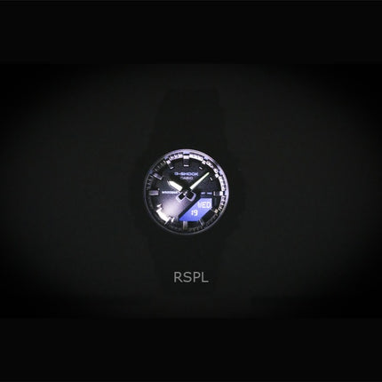 Casio G-Shock Analog-Digital Damenuhr mit biobasiertem Harzarmband, schwarzem Zifferblatt, Quarzwerk, GMA-P2100BA-1A, wasserdicht bis 200 m