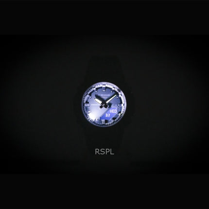Casio G-Shock Analog-Digital Damenuhr mit biobasiertem Harzarmband, blauem Zifferblatt, Quarzwerk, GMA-P2100BA-2A, wasserdicht bis 200 m