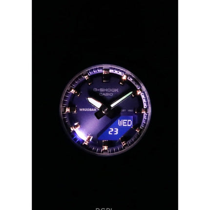 Casio G-Shock Analog-Digital-Harzarmband Blaues Zifferblatt Quarz GMA-P2100M-2A 200M Damenuhr