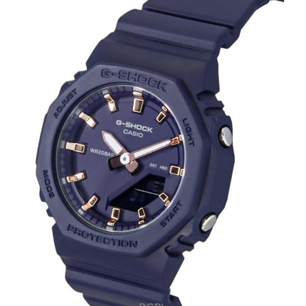 Casio G-Shock Analog-Digital-Harzarmband Blaues Zifferblatt Quarz GMA-P2100M-2A 200M Damenuhr