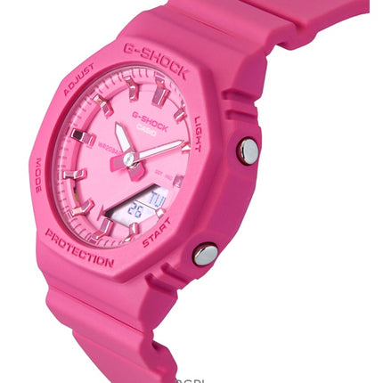 Casio G-Shock Analog-Digital-Quarzuhr aus biobasiertem Harz mit rosa Zifferblatt und GMA-P2100PP-4A 200M Damenuhr