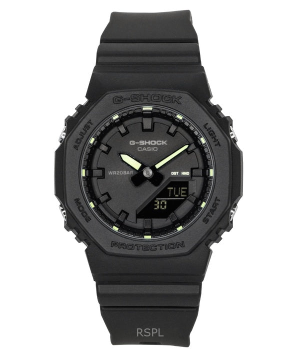 Casio G-Shock Analog-Digital-Quarzuhr aus biobasiertem Harz mit schwarzem Zifferblatt GMA-P2100SA-1A2 200M Damenuhr