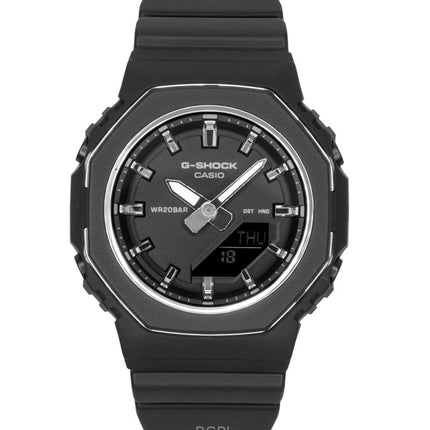 Casio G-Shock Analog-Digital Damenuhr mit biobasiertem Harzarmband, schwarzem Zifferblatt, Quarzwerk, GMA-P2110-1A, wasserdicht bis 200 m