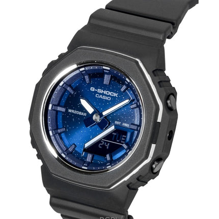 Casio G-Shock Analog-Digital-Damenuhr aus biobasiertem Harz mit blauem Zifferblatt, Quarzwerk, GMA-P2110SC-2A, wasserdicht bis 200 m