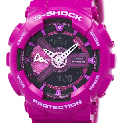 Casio G-Shock S Serie Analog Digital Welt Zeit GMA-S110MP-4A3 Damenuhr