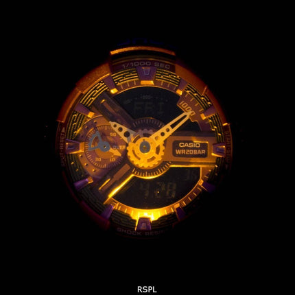 Casio G-Shock S Serie Analog Digital Welt Zeit GMA-S110MP-4A3 Damenuhr