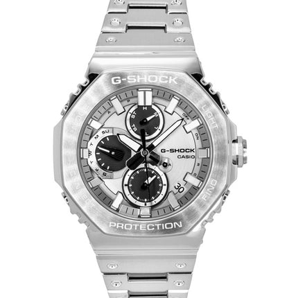 Casio G-Shock Analog Smartphone Link Silbernes Zifferblatt Edelstahl Quarz GMC-B2100ADS-1A 200M Herrenuhr