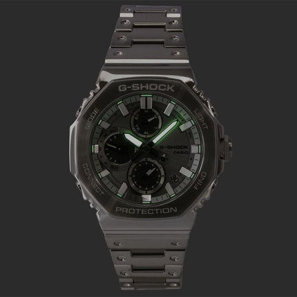 Casio G-Shock Analog Smartphone Link Silbernes Zifferblatt Edelstahl Quarz GMC-B2100ADS-1A 200M Herrenuhr