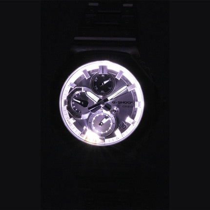 Casio G-Shock Analog Smartphone Link Silbernes Zifferblatt Edelstahl Quarz GMC-B2100ADS-1A 200M Herrenuhr
