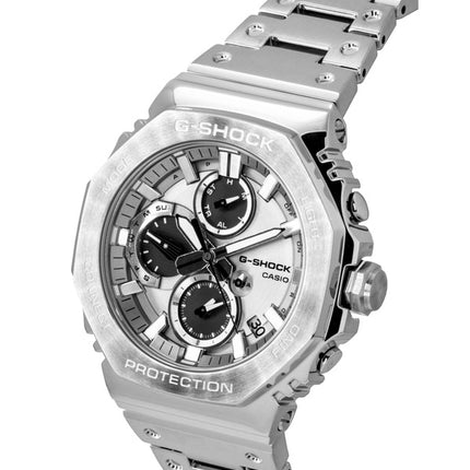Casio G-Shock Analog Smartphone Link Silbernes Zifferblatt Edelstahl Quarz GMC-B2100ADS-1A 200M Herrenuhr