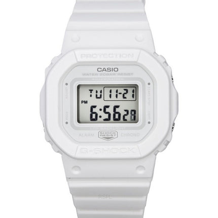 Casio G-Shock Digital Weißes Harzarmband Weißes Zifferblatt Quarz GMD-S5600BA-7 200M Damenuhr