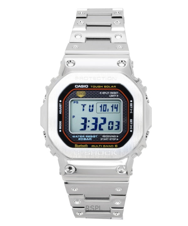 Casio G-Shock Vollmetall Digital Smartphone Link Edelstahl Solar GMW-B5000D-1C 200M Herrenuhr