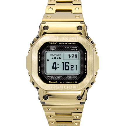 Casio G-Shock Digitaluhr, goldfarben, Vollmetall, Smartphone-Anbindung, Solar, GMW-BZ5000GD-9, 200 m, Herrenuhr