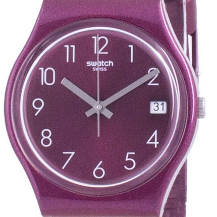 Swatch Redbaya Red Dial Silikonarmband Quarz GR405 Herrenuhr