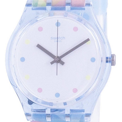 Swatch Bordujas weißes Zifferblatt Silikon Band Quarz GS159 Damenuhr