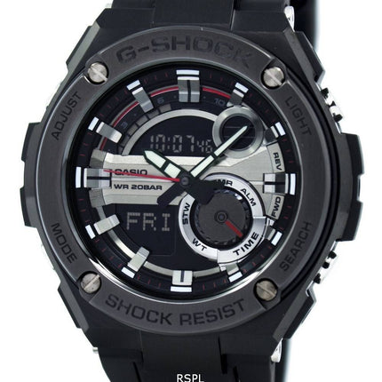 Casio G-Shock G-Stahl analoge digitale Welt Zeit GST-210B-1A Herrenuhr