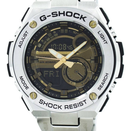 Casio G-Shock G-Stahl analoge digitale Welt Zeit GST-210D-9A Herrenuhr