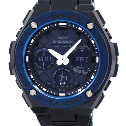 Casio G-Shock G-Stahl Multi Band 6 Analog Digital GST-W110BD-1A2 Herrenuhr