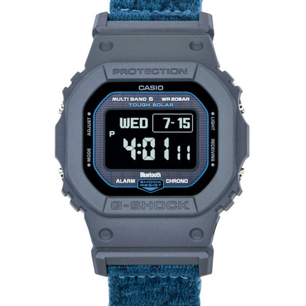 Casio G-Shock Digital-Smartphone-Uhr mit Textilarmband, Solarfunktion, Modell GW-BX5600CBG-2, wasserdicht bis 200 m, Herrenuhr
