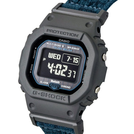 Casio G-Shock Digital-Smartphone-Uhr mit Textilarmband, Solarfunktion, Modell GW-BX5600CBG-2, wasserdicht bis 200 m, Herrenuhr