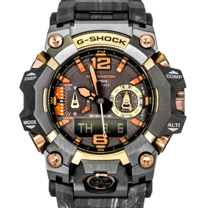 Casio G-Shock Mudmaster Magma Gold Analog Digital Bio-Based Resin Strap Black Dial Solar GWG-B1000MG-1A9 200M Herrenuhr