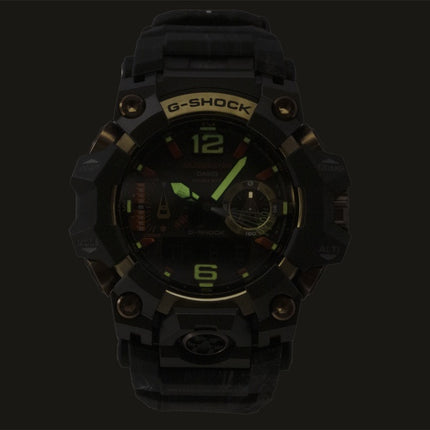 Casio G-Shock Mudmaster Magma Gold Analog Digital Bio-Based Resin Strap Black Dial Solar GWG-B1000MG-1A9 200M Herrenuhr