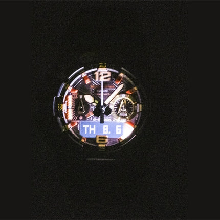 Casio G-Shock Mudmaster Magma Gold Analog Digital Bio-Based Resin Strap Black Dial Solar GWG-B1000MG-1A9 200M Herrenuhr