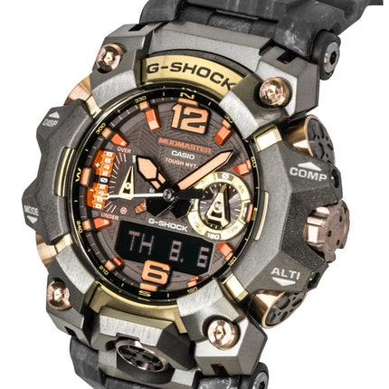 Casio G-Shock Mudmaster Magma Gold Analog Digital Bio-Based Resin Strap Black Dial Solar GWG-B1000MG-1A9 200M Herrenuhr