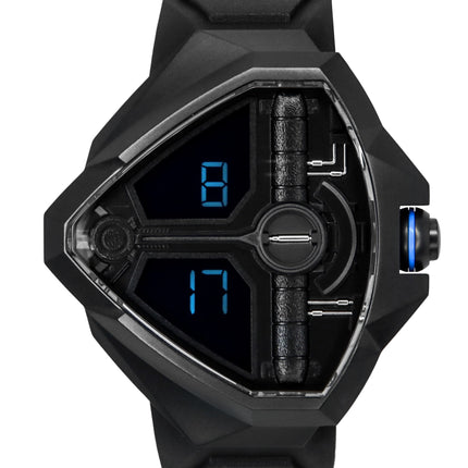 Hamilton Ventura Edge Dune Limited Edition Kautschukarmband Schwarzes Zifferblatt Quarz H24624330 100M Herrenuhr