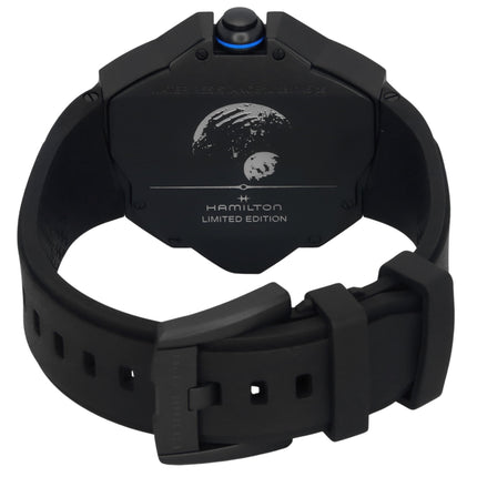 Hamilton Ventura Edge Dune Limited Edition Kautschukarmband Schwarzes Zifferblatt Quarz H24624330 100M Herrenuhr