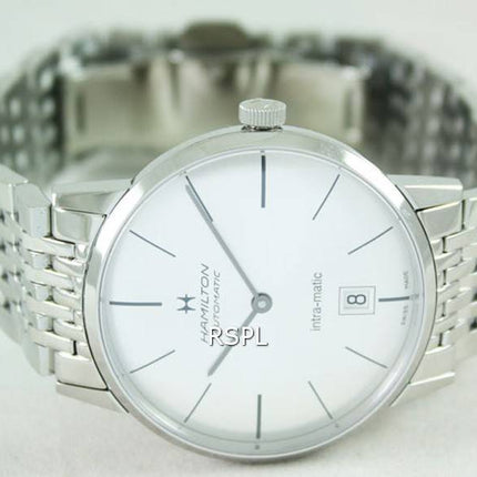 Hamilton Intra-Matic automatische Zifferblatt Silber H38455151