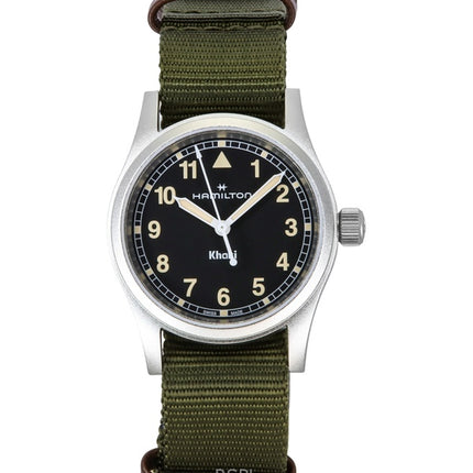 Hamilton Khaki Field Textilarmband Schwarzes Zifferblatt Quarz H69301930 Unisex-Uhr