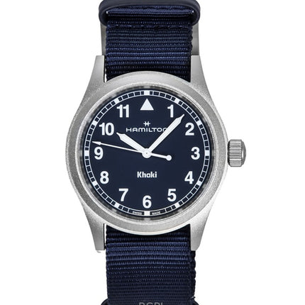 Hamilton Khaki Field Textilarmband Blaues Zifferblatt Quarz H69401940 Unisex-Uhr