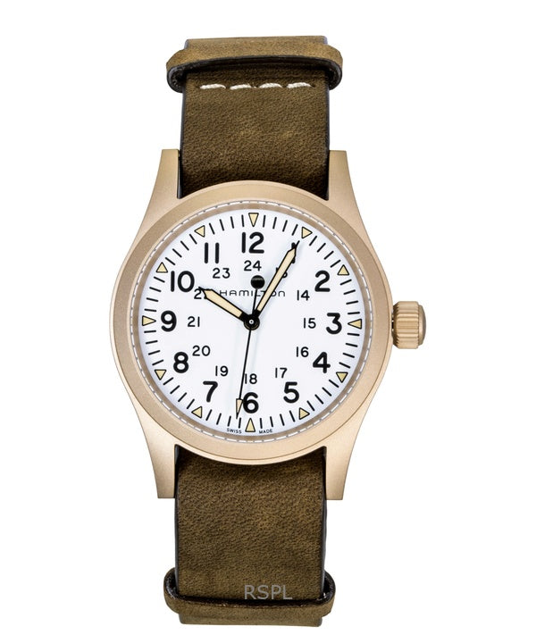 Hamilton Khaki Field Bronze White Dial Automatic H69459510 Herrenuhr