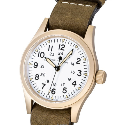 Hamilton Khaki Field Bronze White Dial Automatic H69459510 Herrenuhr