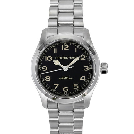 Hamilton Khaki Field Murph Edelstahl Schwarzes Zifferblatt Automatik H70405130 100M Herrenuhr