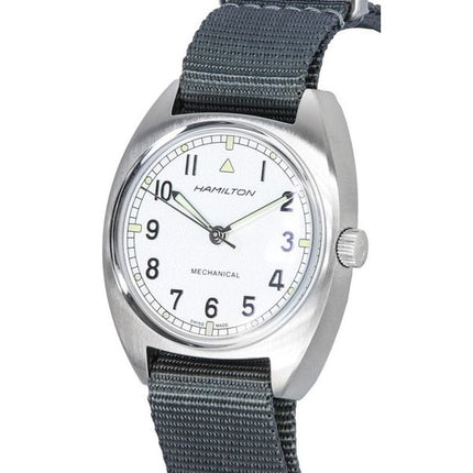 Hamilton Khaki Aviation Pilot Pioneer mechanische Unisex-Uhr mit silbernem Zifferblatt H76419951, 100 m