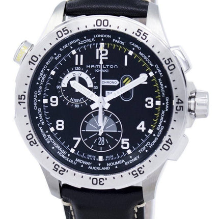 Hamilton Khaki Aviation Worldtimer Chrono Quarz H76714735 Herrenuhr