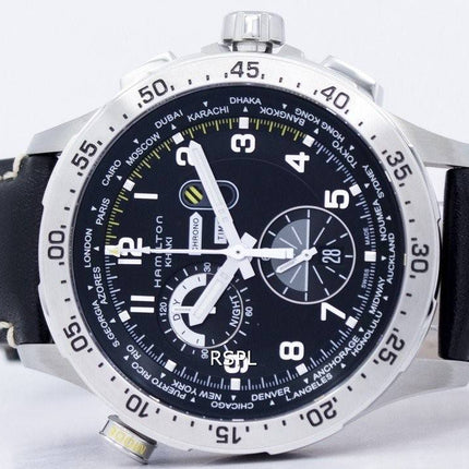 Hamilton Khaki Aviation Worldtimer Chrono Quarz H76714735 Herrenuhr