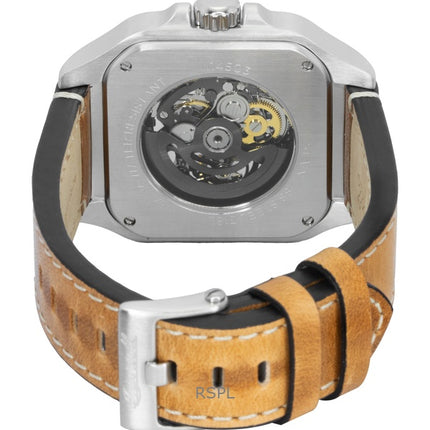 Ingersoll The Ollie Lederarmband Schwarzes Skelett-Zifferblatt Automatik I14503 Herrenuhr