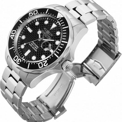 Invicta Pro Diver Schwarzes Zifferblatt Quarz Taucher 12562 200M Herrenuhr
