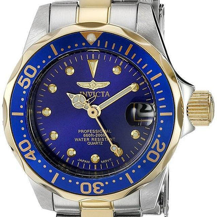 Invicta Pro Diver Quarz zwei Ton Armband 200M 17035 Damenuhr