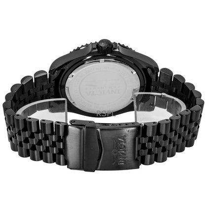 Invicta Pro Diver Herrenuhr aus Edelstahl mit schwarzem Zifferblatt, Quarzwerk, Modell 30627, wasserdicht bis 100 m