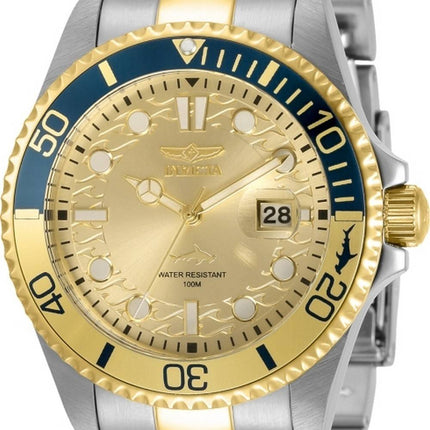 Invicta Pro Diver Gold Tone Quarz 30948 100M Herrenuhr