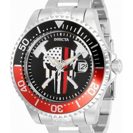 Invicta Pro Diver Skull Schwarzes Zifferblatt Automatik 31929 300M Herrenuhr