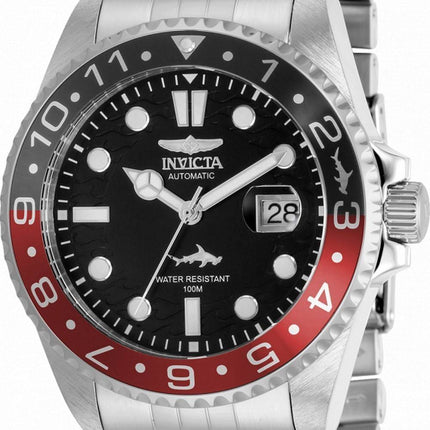 Invicta Pro Diver Schwarzes Zifferblatt Edelstahl Automatik 35149 100M Herrenuhr