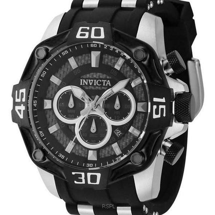 Invicta Pro Diver Chronograph, schwarzes Zifferblatt, Quarz, 44704, 100 m, Herrenuhr