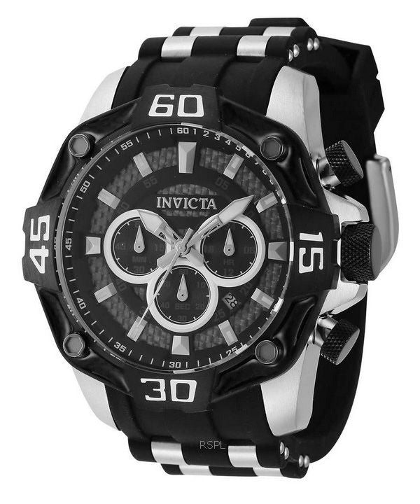 Invicta Pro Diver Chronograph, schwarzes Zifferblatt, Quarz, 44704, 100 m, Herrenuhr