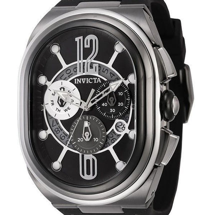 Invicta Lupah Revolution 2.0 Chronograph, schwarzes Zifferblatt, Quarz, 45586, 100 m, Herrenuhr