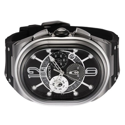 Invicta Lupah Revolution 2.0 Chronograph, schwarzes Zifferblatt, Quarz, 45586, 100 m, Herrenuhr